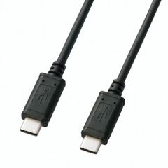 USB2.0 Type-Cケーブル 1m ブラック サンワサプライ KU-CC10 USB Type-Cコネクタオス－USB Type-Cコネクタオス