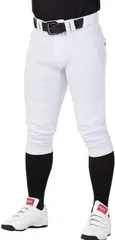 【即日発送】野球 JR. キッズ 子供 4D8+PLUS ローリングス(Rawlings) ウルトラハイパーストレッチパンツ ホワイト APP14S01J ショートフィット APP14S02J レギュラー 練習パンツ マーク有、ひざ２重加工