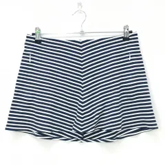 【超美品】ナイキゴルフ スカート  ネイビー×白 ボーダー レディース M ゴルフウェア NIKE