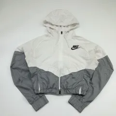 Cr689W NIKE(ナイキ) グレークリーム リメイク ウィンドブレーカー クロップド ジャケット