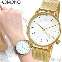 訳あり特価 コモノ KOMONO (12)KOM-W2358 腕時計 ゴールド メッシュ  BOXなしのサムネイル