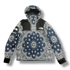 国内正規 Supreme ×THE NORTH FACE 14AW Bandana Mountain Parka Jacket バンダナ マウンテンパーカー ペイズリー ジャケット シュプリーム ノースフェイス コラボ NP51400I ネイビー M