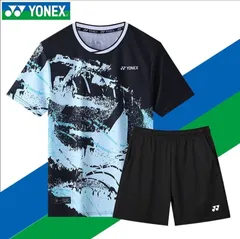 【週末限定・在庫処分】YONEX 23071 メンズ＆レディース 速乾半袖バドミントンウェア【男女共用・ブラック】