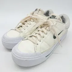 ◇ Θ NIKE ナイキ シンプル系 スニーカーシューズ サイズ24cm ホワイト系 レディース E  【1507280004623】