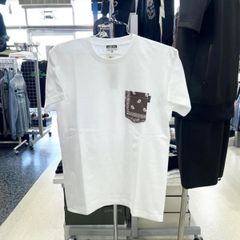 残り1点‼️セットアップ可能‼️doublesteal ダブルスティール⚫︎半袖　Tシャツ　ペイズリー　ホワイト　ブラウン　M L XL