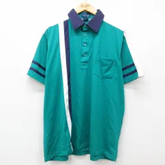 XL/古着 タウンクラフト 半袖 ポロ シャツ メンズ 90s 青緑 25may16 中古 トップスのサムネイル