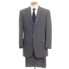 【高級】Brioni ブリオーニ　セットアップ170’s 紺54 XL　チェックスーツおじさんのイケオジスーツ