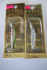 スミス　スティル　40mm　1.4g　ＳＴＩＬＬ　　　2個セット　　13.レインボー　　16.シラウオ