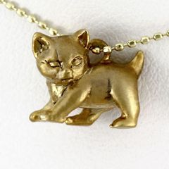 キャッツアイ ペンダントトップ A0215 0.18ct K18 猫 キャット - メルカリ
