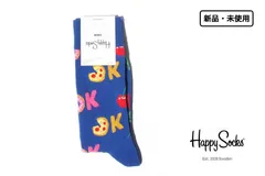 新品｜未使用｜ハッピーソックス｜happy socks｜クルー丈カジュアルソックス｜Its Ok Sock｜10211059｜65