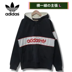 アディダス ハーフジップパーカー L相当 00s  ブラック adidas ワッペン刺繍 ストリート Y2K スポーツミックス 万国旗タグ トレフォイルマーク ハーフジップフーディ パーカー  ホワイト レッド 古着 P3010