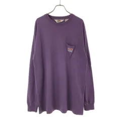ベンデイビス 長袖 Tシャツ 3L パープル BEN DAVIS ロンＴ ビッグサイズ メンズ 古着 【240421】