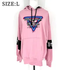 東京ディズニーリゾート 公式 パーカー L ピンク Tokyo Disney Resort フーディー フード付き レディース オーバーサイズ 大きいサイズ 大きめ グッズ