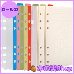 【大安売り】【2冊セット】LEOBROシステム手帳リフィル バイブル リフィル 聖書サイズ 手帳リフィル カラーインデックス ファスナーポケット リフター付け5mm方眼 クリーム紙 ６穴 90枚入 ルーズリーフ用 ビジネス手帳 ノート メモ帳