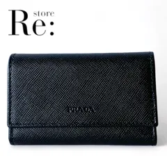 【在庫超歓迎】［2024］外装美品　＊PRADA　プラダ＊　6連キーケース　レザー×ナイロン 小物