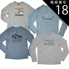 種類18:４　LRFG/M Patagonia パタゴニア 長袖 Tシャツ ロゴ ロンT メンズ 45190　キャプリーン クール デイリー グラフィック ロングスリーブシャツ