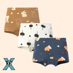 送料無料 Xセット 3枚セット キッズ ボクサーパンツ 女の子 女児 ガールズ 小学生 下着 パンツ ショーツ インナー 肌着 綿 快適 洗濯簡単 春夏秋冬 普段使い フィット 100cm 110cm 120cm 130cm 140cm 150cm