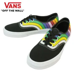 バンズ VANS ヴァンズ 【箱無し】 AUTHENTIC オーセンティック (REFRACT)BLK/TRWHT/MULTI (リフラクト)ブラック/トゥルーホワイト メンズ レディース スニーカー 靴 スケボー sk8 ストリート ローカット 黒 カラフル