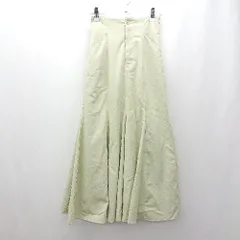 ◇ Θ N. Natural Beauty Basic エヌ ロング マーメイド スカート サイズM ライトグリーン系 レディース E  【1504240025124】