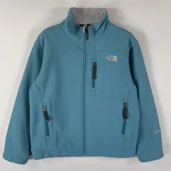 古着 ザ・ノースフェイス THE NORTH FACE ナイロンジャケット フルジップ フリースライナー ワンポイントロゴ APEX M  水色 キッズ