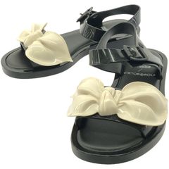 VIKTOR&ROLF×melissa ヴィクターアンドロルフ メリッサ リボンデザインサンダル ブラック 22cm