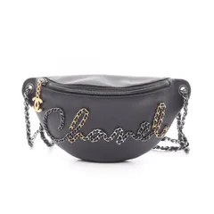 シャネル CHANEL ウエストバッグ ココマーク AS1783 ブラック レザー chanelロゴ ベルトバッグ レディース Used A