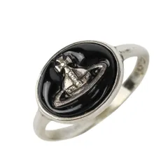 美品 Vivienne Westwood ヴィヴィアンウエストウッド SV925 リトルメダル オーブ リング 指輪 サイズXS 約9号 シルバー レディース 古着 中古 USED