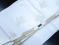 【京松】【着物】 和装小物 帯締め 帯揚げ セット 帯締 帯揚 礼装用 縫い取り 平組 金糸 24W-4018