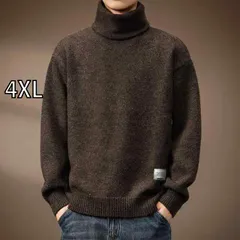 [4XL  ]秋冬 コーデ メンズ  服 シンプル ファッション オシャレ 大人 かっこいい 大きいサイズ ストリート 紳士服 ハイエンド ヘビー 厚手 タートルネックセーター アメリカン レトロ カジュアル セーター ジャケット 