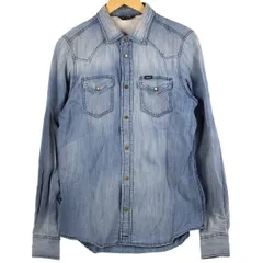 【DIESEL】ディーゼル デニムシャツ メンズ Mサイズ ブルー デニム 【中古品】 USED-AB 【9356】