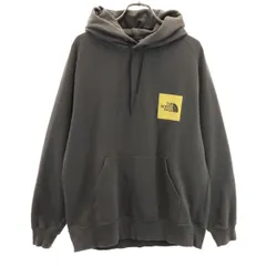 THE NORTH FACE ノースフェイス バックロゴ 長袖 レイジ スウェットパーカー S チャコールグレー アウトドア NT61965 メンズ 古着