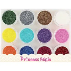 グリッター ラメ パウダー 12色セット 【 UVレジン レジンクラフト レジン レジン封入 封入 素材 材料 ジェル ネイル ネイルアート 封入パーツ レジンパーツ レジン材料 レジン素材 ハンドメイド クラフト 手作り 】