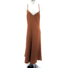 ロッソ ROSSO アーバンリサーチ キャミソールワンピース マキシ丈 ロング丈 Vネック F 茶 ブラウン /SM31