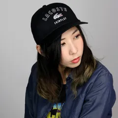 LACOSTE (ラコステ) キャップ CAP ツイル レディース 春夏 ツイルキャップ メンズ 帽子 黒 ブラック 【TB】