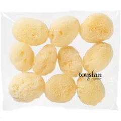 toysfan トイズファン 業務用 天然海綿シルク サイズ5（約5cm）1袋10個入り プロ仕様 吸収力・耐久力 弾力性 サニタリー 女性用 女性向け スポンジ 0