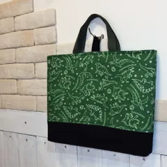 レッスンバック男の子　手提げ袋　図書袋　ハンドメイド　レッスンバック　恐竜