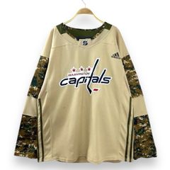 【フォロワー様クーポン配布中！】アディダス NHL ワシントンキャピタルズ adidas Washington Capitals  刺繍ロゴ デジタルカモ柄 切り替え  ゲームシャツ ユニフォーム サイズ56 輸入古着 海外古着 メンズ【S93】