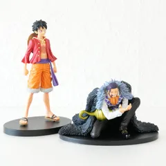 [KO]ワンピース ルフィ クロコダイル 2体まとめ売り BATTLE RECORD COLLECTION -CROCODILE- DXF ～THE GRANDLINE MEN～ ワノ国 2023年 2024年 バンプレスト 箱なし