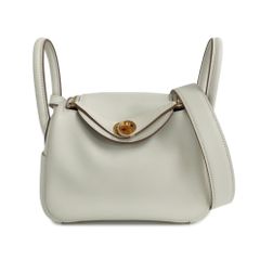 HERMES ミニ リンディ エトゥープリヨンクレマンス ゴールド金具 B刻印 
