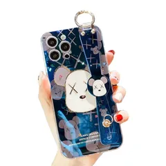 【人気商品】iPhone スマホケース 14 用 カウズ ケース キックスタンド ベアブリック リストレット シリカゲル保護カバー 可愛い アイフォン 14 Arpe 用 ケース