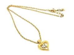 ■美品■ NINA RICCI ニナリッチ ハート ネックレス アクセサリー レディース ゴールド系 DE8426のサムネイル