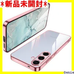 Galaxy S25 ケース クリア SC-51F 耐衝撃 TPU レンズ保護 ソフト 透明 メッキ加工 ワイヤレス充電 ギャラクシーS25 スマホケース ラップホール付き ローズゴールド 50