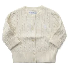 【新品B品】Ralph Lauren ラルフローレン ベビー服 カーディガン White (ホワイト) 24M