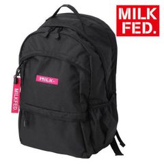 希少 リュック ミルクフェド MILKFED NEO BIG BACKPACK 103212053007 ピンク 黒 大容量 通学 通勤 旅行 milkfed ノートパソコン 誕生日 オシャレ 可愛い バックパック レディース リュックサック マザーズバッグ