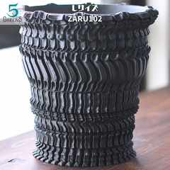 3Dプリント鉢 3Dプリンター鉢 作家鉢 植木鉢 Green5【ZARU102L】155mm