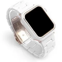 【590200424445】Apple Watch アップル ウォッチ プラスチック バンド 42/44/45mm ホワイト