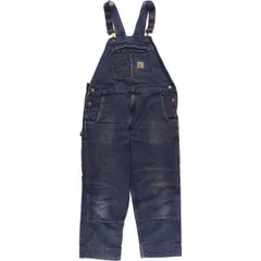 古着 カーハート Carhartt ダブルニー ダック オーバーオール メンズw39相当/eaa544634