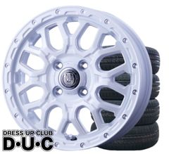 12インチアルミホイールタイヤセット 軽トラック 軽バン 145/80R12 ヨコハマY3 56 MUD BAHN XR-800M  PWH/PP パールホワイト/ピアスポリッシュ 12-4.0 12-4.00B 145R12 6PR 車検対応
