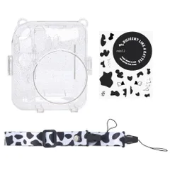 ☆ クリア ☆ インスタントカメラチェキ用クリアケース instax mini12 チェキケース インスタントカメラチェキ用 instax mini12 クリアケース ケース チェキカバー カメラケース 保護ケースカバー 保護カバー カメラカバー ポケット付き