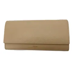 ⭐️新品未使用⭐️　CELINE　ラージフラップウォレット　長財布　レザー　金金具 CELINE】セリーヌ ラージジップウォレット 長財布 ブラウン